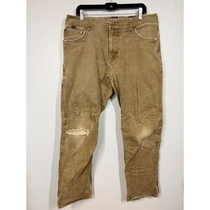 Kuhl Rydr Pants Mens 36x32 Brown Patina Distressed Articulated Knee Workwear